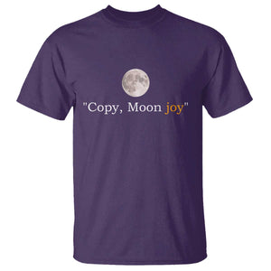 Copy Moon Joy Space Minimalist T Shirt - 2026 Lunar Mission Success TS02 Purple Print Your Wear