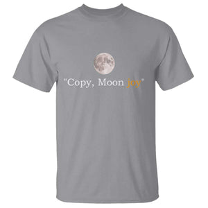 Copy Moon Joy Space Minimalist T Shirt - 2026 Lunar Mission Success TS02 Sport Gray Print Your Wear