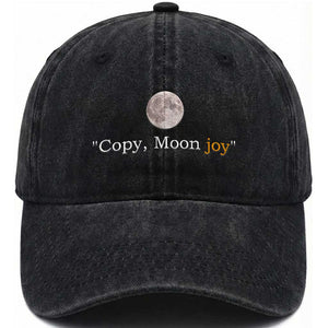 Copy Moon Joy Space Minimalist Washed Cotton Baseball Cap 2026 Lunar Mission Success TS02 Print Your Wear