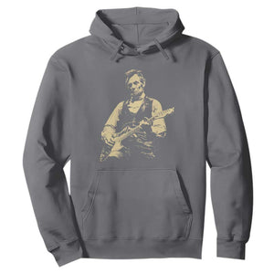 Vintage Rockin Abe Abraham Lincoln Playing Electric Guitar Hoodie Patriotic Music Rocker Mashup 4th of July Celebration TS02 Charcoal Print Your Wear