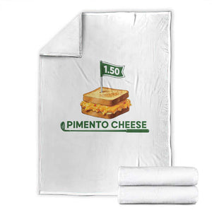 Legendary Pimento Cheese Sandwich Golf Snack Throw Blanket Funny Georgia Southern Golfing Traditions Fan Humor TS02 White Print Your Wear