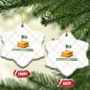 Legendary Pimento Cheese Sandwich Golf Snack Ceramic Ornament Funny Georgia Southern Golfing Traditions Fan Humor TS02 Print Your Wear