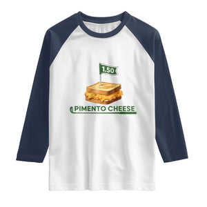 Legendary Pimento Cheese Sandwich Golf Snack Raglan Shirt Funny Georgia Southern Golfing Traditions Fan Humor TS02 White Navy Print Your Wear