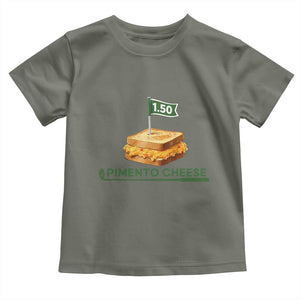 Legendary Pimento Cheese Sandwich Golf Snack Toddler T Shirt Funny Georgia Southern Golfing Traditions Fan Humor TS02 Military Green Print Your Wear