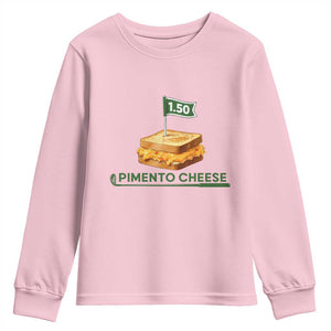 Legendary Pimento Cheese Sandwich Golf Snack Youth Sweatshirt Funny Georgia Southern Golfing Traditions Fan Humor TS02 Light Pink Print Your Wear