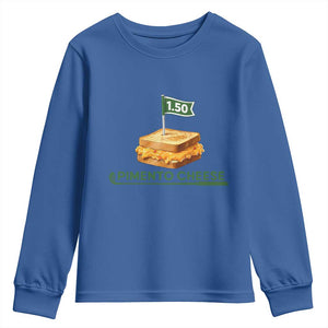 Legendary Pimento Cheese Sandwich Golf Snack Youth Sweatshirt Funny Georgia Southern Golfing Traditions Fan Humor TS02 Royal Blue Print Your Wear