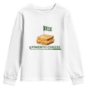 Legendary Pimento Cheese Sandwich Golf Snack Youth Sweatshirt Funny Georgia Southern Golfing Traditions Fan Humor TS02 White Print Your Wear
