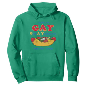 Yeah I’m GAY Got A Yearning For Hot Dogs Hoodie Funny Foodie Humor Retro Graphic TS02 Irish Green Print Your Wear