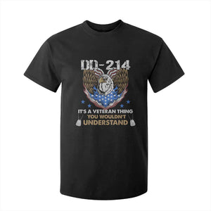 DD-214 Its A Veteran Thing You Wouldnt Understand T Shirt For Kid Patriotic American Eagle Military Pride Graphic TS02 Black Print Your Wear
