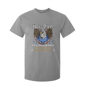 DD-214 Its A Veteran Thing You Wouldnt Understand T Shirt For Kid Patriotic American Eagle Military Pride Graphic TS02 Sport Gray Print Your Wear