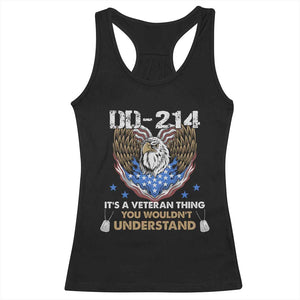 DD-214 Its A Veteran Thing You Wouldnt Understand Racerback Tank Top Patriotic American Eagle Military Pride Graphic TS02 Black Print Your Wear