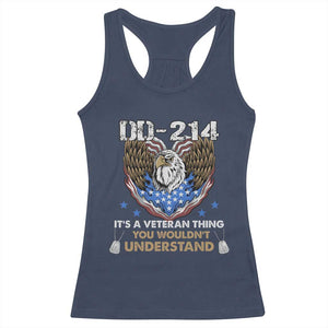 DD-214 Its A Veteran Thing You Wouldnt Understand Racerback Tank Top Patriotic American Eagle Military Pride Graphic TS02 Navy Print Your Wear
