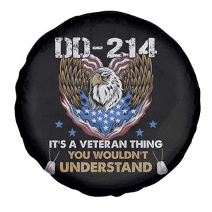 DD-214 Its A Veteran Thing You Wouldnt Understand Spare Tire Cover Patriotic American Eagle Military Pride Graphic TS02 Print Your Wear