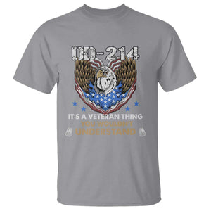 DD-214 Its A Veteran Thing You Wouldnt Understand T Shirt Patriotic American Eagle Military Pride Graphic TS02 Sport Gray Print Your Wear