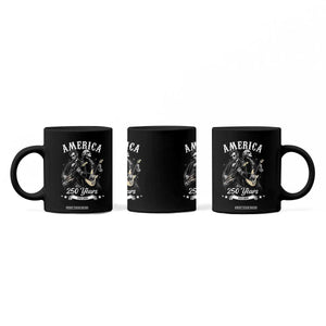 America 250 Years Abraham Lincoln and George Washington Rock Concert Coffee Mug Presidents Jamming Electric Guitars 1776 to 2026 Semiquincentennial TS02 Print Your Wear
