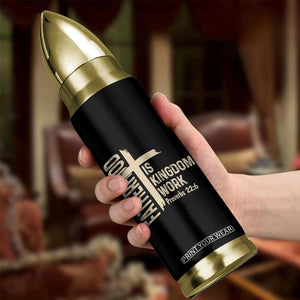 Fatherhood Is Kingdom Work Christian Dad Distressed Cross Bullet Tumbler Bible Verse Proverbs 22:6 Gift for Faith-Based Fathers