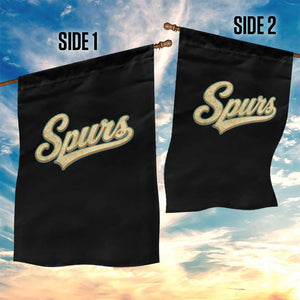 Vintage Spurs Name Script Garden Flag for Sports Fan TS02 Print Your Wear