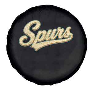 Vintage Spurs Name Script Spare Tire Cover for Sports Fan TS02 Print Your Wear