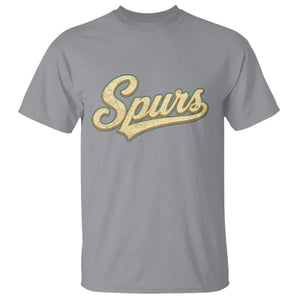 Vintage Spurs Name Script T Shirt for Sports Fan TS02 Sport Gray Print Your Wear
