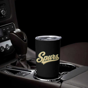 Vintage Spurs Name Script Tumbler Cup for Sports Fan