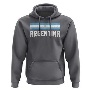 Argentina Hoodie ARG Throwback Retro Vintage Argentine Flag TS02 Charcoal Print Your Wear