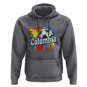 Colombia Football Hoodie Colombian Flag Ftbol Lover TS02 Charcoal Print Your Wear