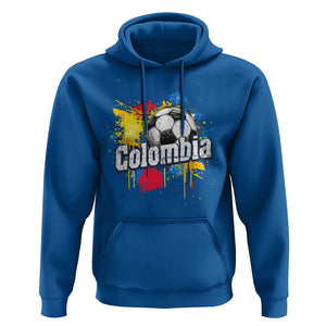 Colombia Football Hoodie Colombian Flag Ftbol Lover TS02 Royal Blue Print Your Wear