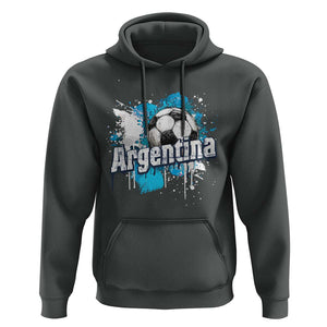 Argentina Football Hoodie Argentine Flag Ftbol Lover TS02 Dark Heather Print Your Wear