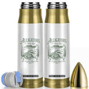 Alligators for Human Rights Bullet Tumbler Save Everglades Alcatraz TS02 White Print Your Wear