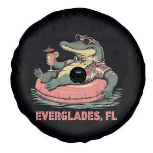 Funny Tropical Alligator Spare Tire Cover Everglades Florida FL Summer Vibe TS02 Print Your Wear