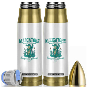 Alligators Against Alcatraz Bullet Tumbler Everglades Florida for Human Rights TS02 White Print Your Wear