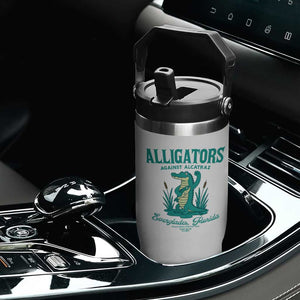 Alligators Against Alcatraz Flip Straw Tumbler Everglades Florida for Human Rights TS02 Print Your Wear