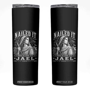 Nailed It Jael Judges 4 Old Testament Skinny Tumbler Funny Biblical Woodcut Christian Faith