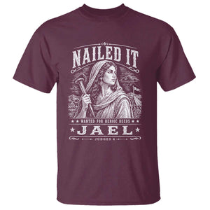 Nailed It Jael Judges 4 Old Testament T Shirt Funny Biblical Woodcut Christian Faith