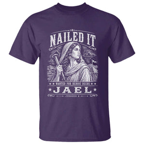 Nailed It Jael Judges 4 Old Testament T Shirt Funny Biblical Woodcut Christian Faith