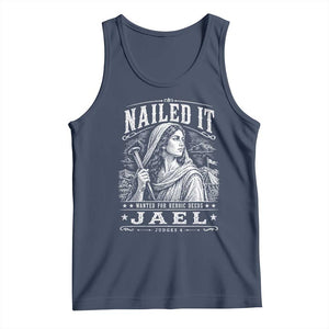 Nailed It Jael Judges 4 Old Testament Tank Top Funny Biblical Woodcut Christian Faith
