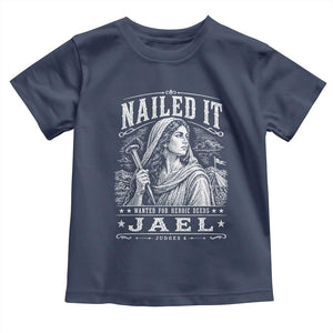 Nailed It Jael Judges 4 Old Testament Toddler T Shirt Funny Biblical Woodcut Christian Faith