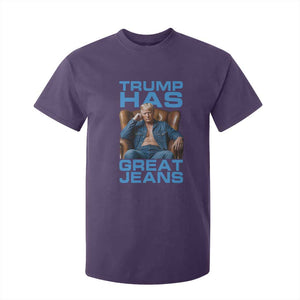Funny Trump Has Great Jeans T Shirt For Kid Parody Denim Outfit Graphic TS02 Purple Print Your Wear