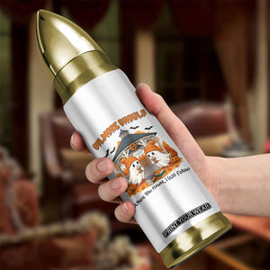 Cute Gilmore Ghouls Halloween Ghost Bullet Tumbler Cozy Fall Aesthetic with Pumpkin Spice and Books TS02 Print Your Wear