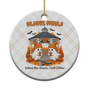 Cute Gilmore Ghouls Halloween Ghost Ceramic Ornament Cozy Fall Aesthetic with Pumpkin Spice and Books TS02 1pc Christmas Plaid Print Your Wear