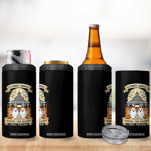Gilmore Ghouls Halloween Ghost 4 in 1 Can Cooler Tumbler Cute Couple Spooky Boo with Fall Gazebo TS02 Print Your Wear