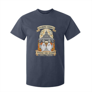 Gilmore Ghouls Halloween Ghost T Shirt For Kid Cute Couple Spooky Boo with Fall Gazebo TS02 Navy Print Your Wear
