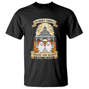 Gilmore Ghouls Halloween Ghost T Shirt Cute Couple Spooky Boo with Fall Gazebo TS02 Black Print Your Wear