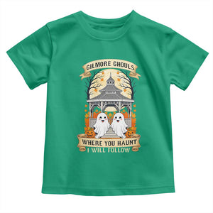 Gilmore Ghouls Halloween Ghost Toddler T Shirt Cute Couple Spooky Boo with Fall Gazebo TS02 Irish Green Print Your Wear