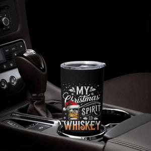 Funny My Christmas Spirit Is Whiskey Tumbler Cup Holiday Drinking Festive Spirit TS02 Print Your Wear