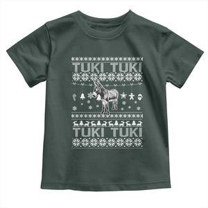 Latin American Christmas Toddler T Shirt Tuki Tuki Mi Burrito Latino Ugly Christmas TS02 Dark Forest Green Print Your Wear