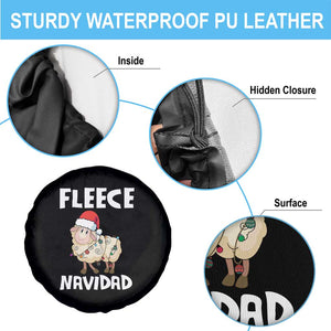 Funny Christmas Sheep Spare Tire Cover Fleece Navidad Feliz Spanish Merry Xmas TS02 Print Your Wear