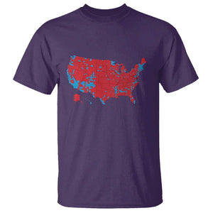 Red States US Map T Shirt Trump Won President Election 2024 TS02 Purple Print Your Wear