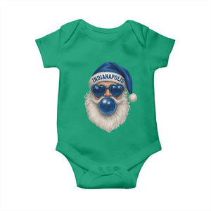 Funny Blue Bubble Santa Indianapolis Baby Onesie Retro Nostalgic Christmas Holiday Gift TS02 Irish Green Print Your Wear