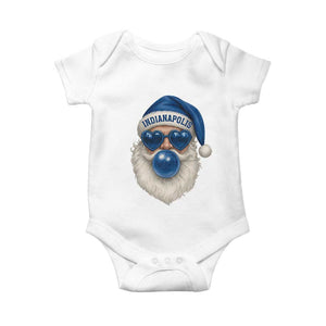 Funny Blue Bubble Santa Indianapolis Baby Onesie Retro Nostalgic Christmas Holiday Gift TS02 White Print Your Wear